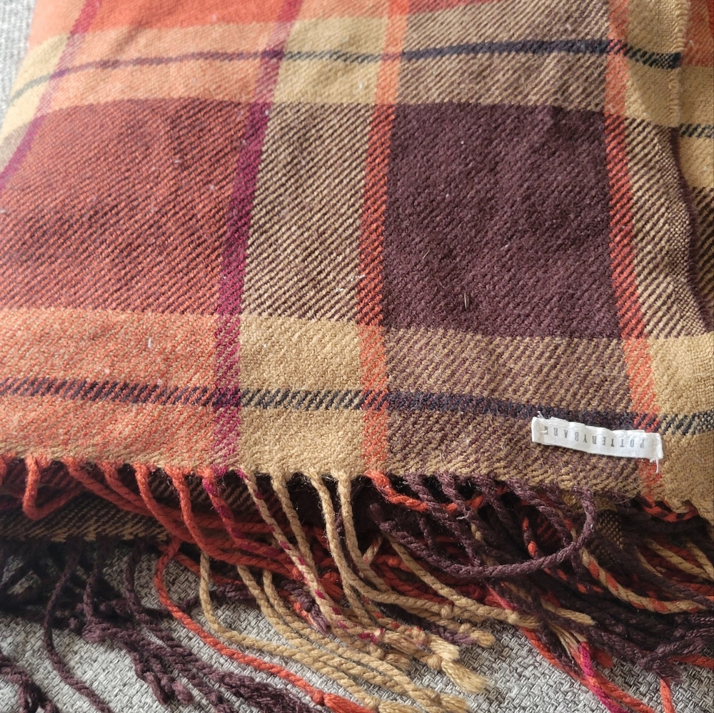 Pottery Barn throw very thin , all tassels there great shape